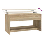 Tavolino Salotto Rovere Sonoma 102x50x52,5 cm Legno Multistrato