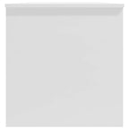 Tavolino Salotto Bianco Lucido 102x50x52,5 cm Legno Multistrato