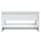 Tavolino da Salotto Bianco 80x50x40 cm in Legno Multistrato