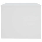 Tavolino da Salotto Bianco 80x50x40 cm in Legno Multistrato
