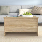 Tavolino Salotto Rovere Sonoma 80x55,5x41,5cm Legno Multistrato