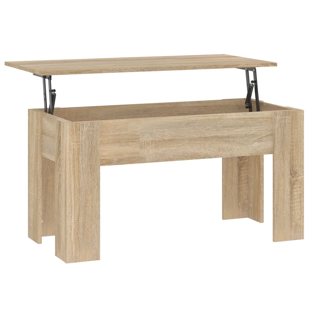 Tavolino da Salotto Rovere Sonoma 101x49x52cm Legno Multistrato
