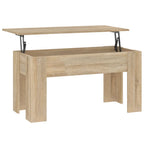 Tavolino da Salotto Rovere Sonoma 101x49x52cm Legno Multistrato