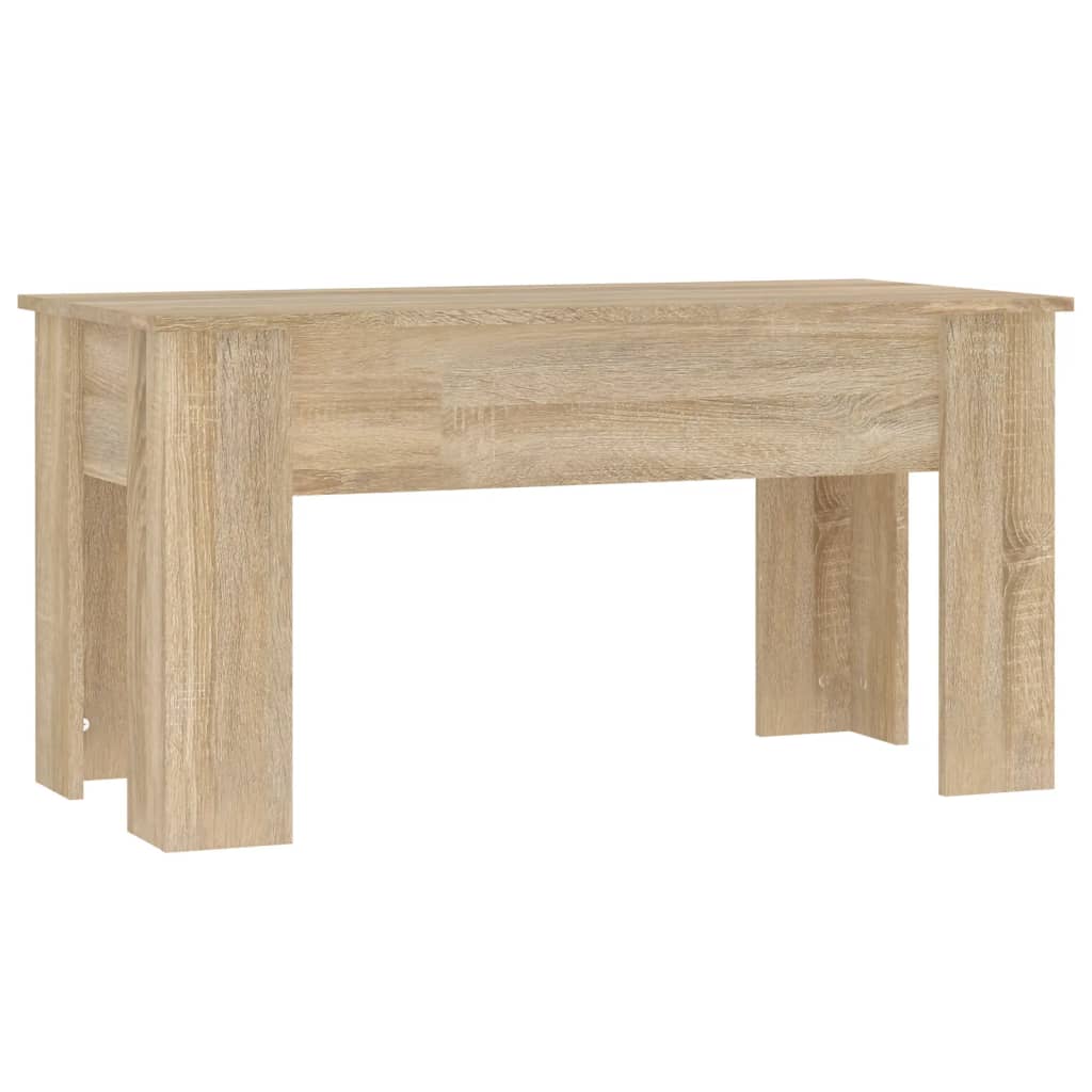 Tavolino da Salotto Rovere Sonoma 101x49x52cm Legno Multistrato