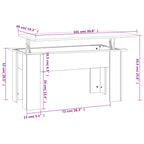 Tavolino da Salotto Rovere Sonoma 101x49x52cm Legno Multistrato