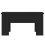 Tavolino da Salotto Nero 79x49x41 cm in Legno Multistrato