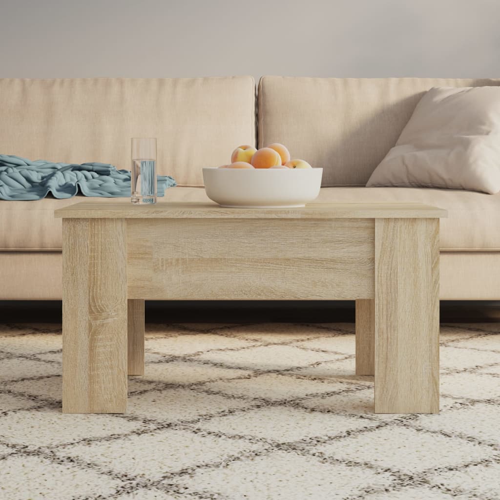 Tavolino da Salotto Rovere Sonoma 79x49x41 cm Legno Multistrato