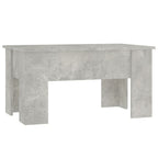 Tavolino da Salotto Grigio Cemento 79x49x41cm Legno Multistrato