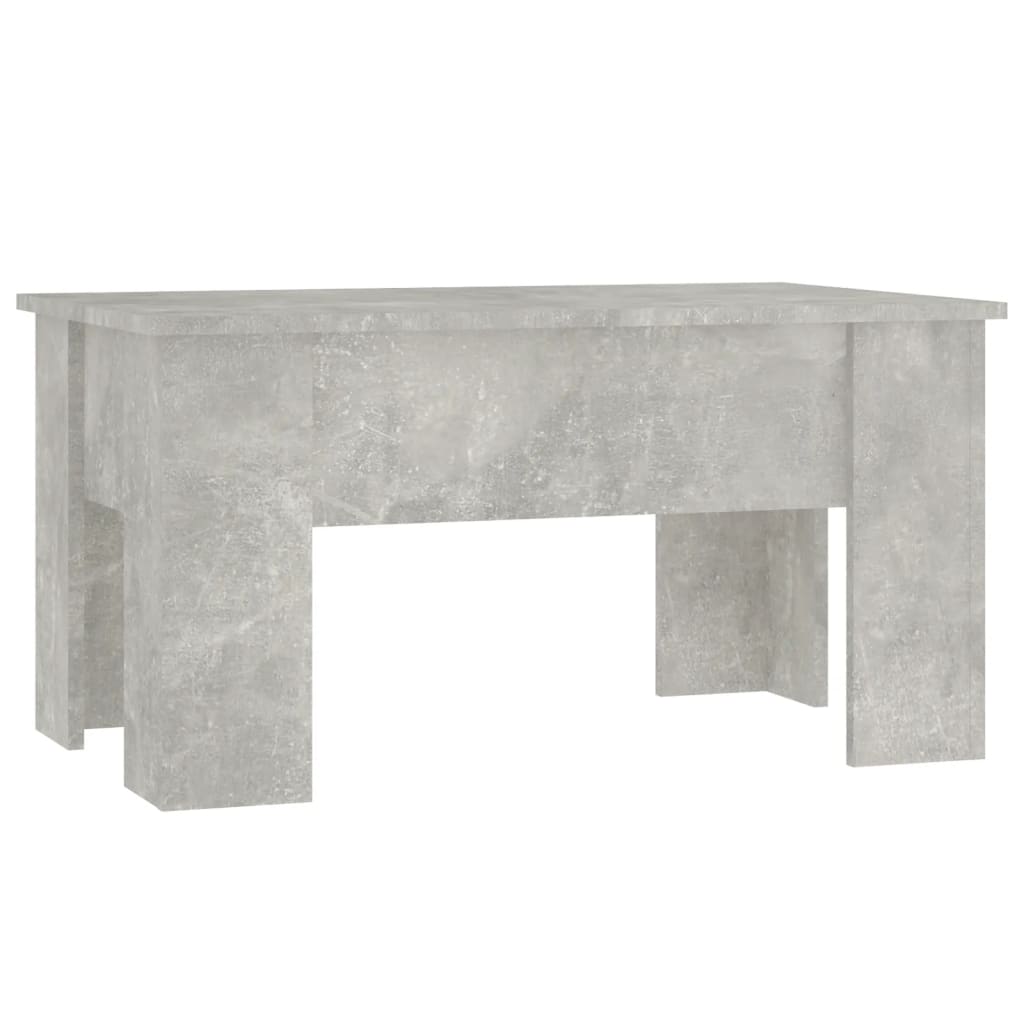 Tavolino da Salotto Grigio Cemento 79x49x41cm Legno Multistrato