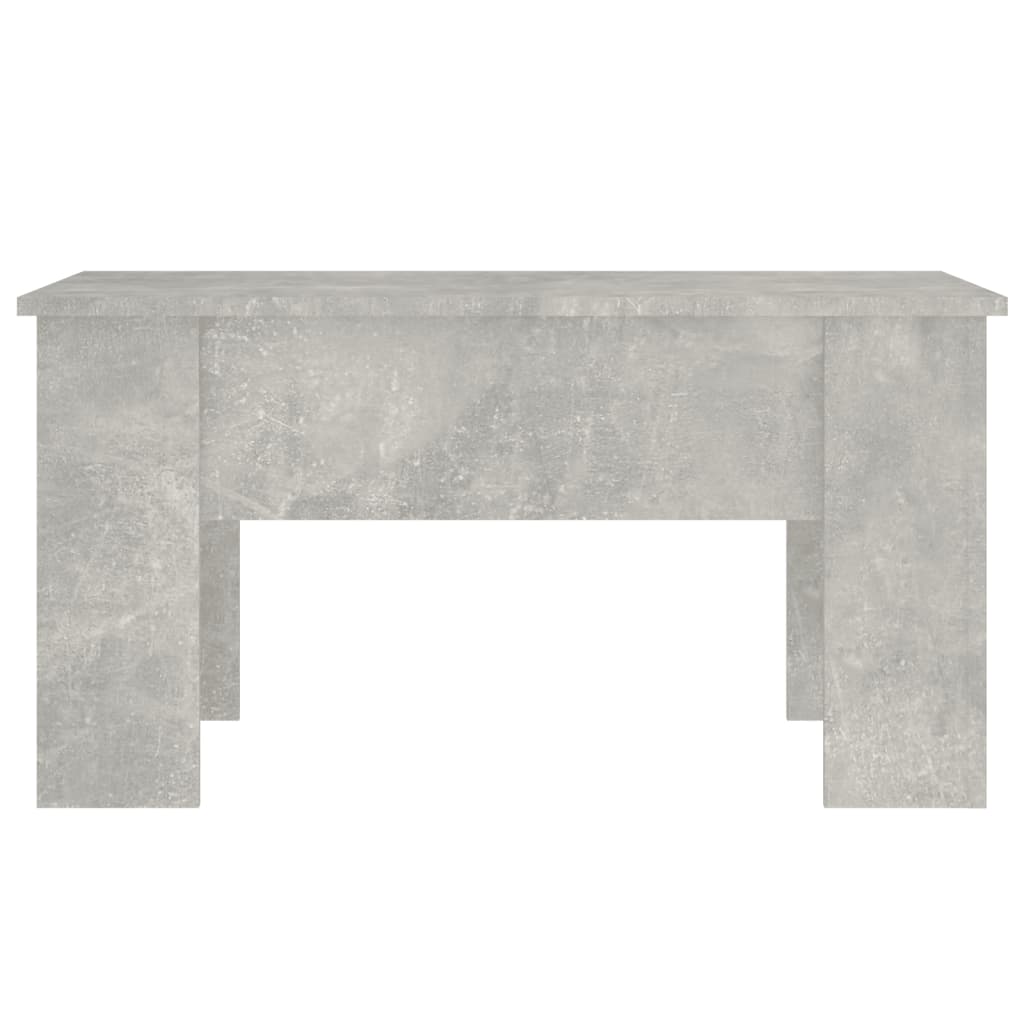 Tavolino da Salotto Grigio Cemento 79x49x41cm Legno Multistrato
