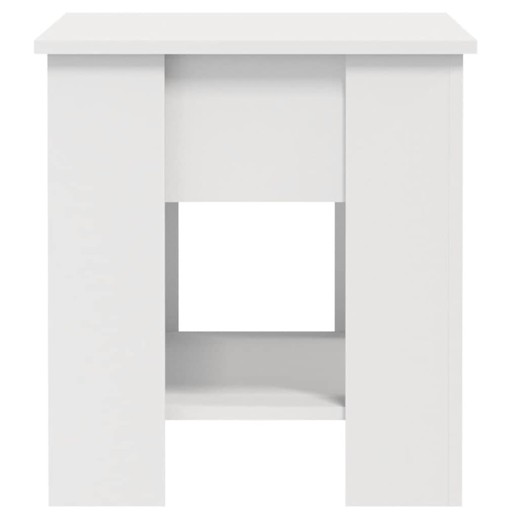 Tavolino da Salotto Bianco 101x49x52 cm in Legno Multistrato