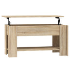 Tavolino da Salotto Rovere Sonoma 101x49x52cm Legno Multistrato
