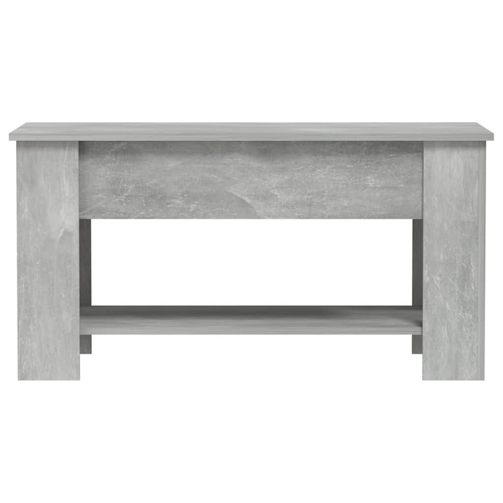 Tavolino Salotto Grigio Cemento 101x49x52 cm Legno Multistrato