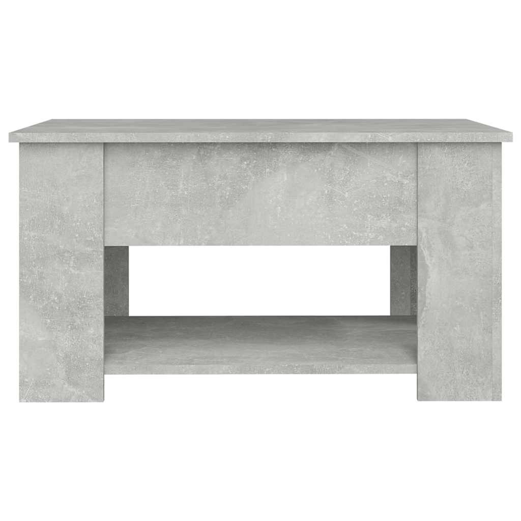 Tavolino da Salotto Grigio Cemento 79x49x41cm Legno Multistrato