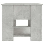 Tavolino da Salotto Grigio Cemento 79x49x41cm Legno Multistrato