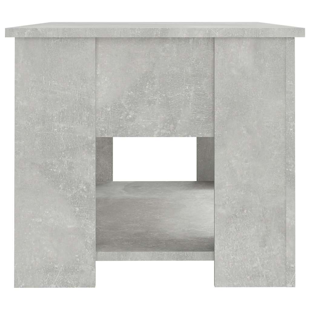Tavolino da Salotto Grigio Cemento 79x49x41cm Legno Multistrato