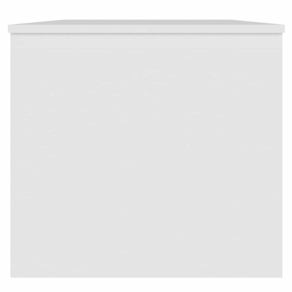 Tavolino da Salotto Bianco 102x50,5x46,5cm in Legno Multistrato