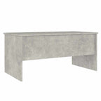 Tavolino Grigio Cemento 102x50,5x46,5 cm in Legno Multistrato