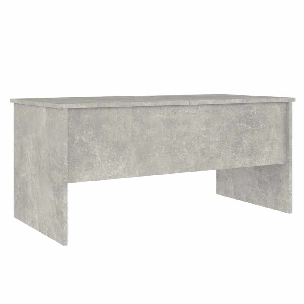 Tavolino Grigio Cemento 102x50,5x46,5 cm in Legno Multistrato