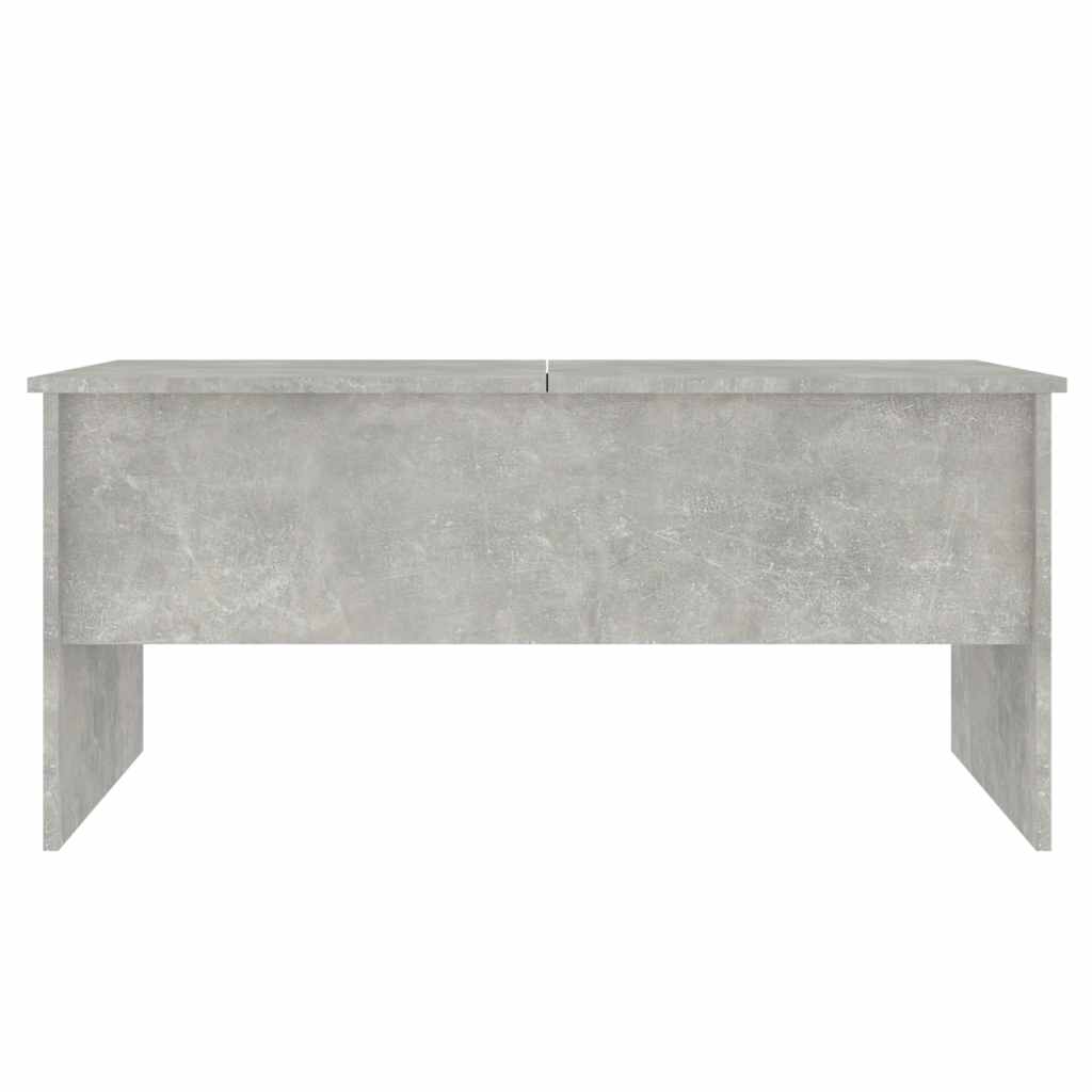 Tavolino Grigio Cemento 102x50,5x46,5 cm in Legno Multistrato