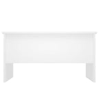 Tavolino da Salotto Bianco 80x50x42,5 cm in Legno Multistrato