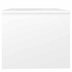 Tavolino da Salotto Bianco 80x50x42,5 cm in Legno Multistrato