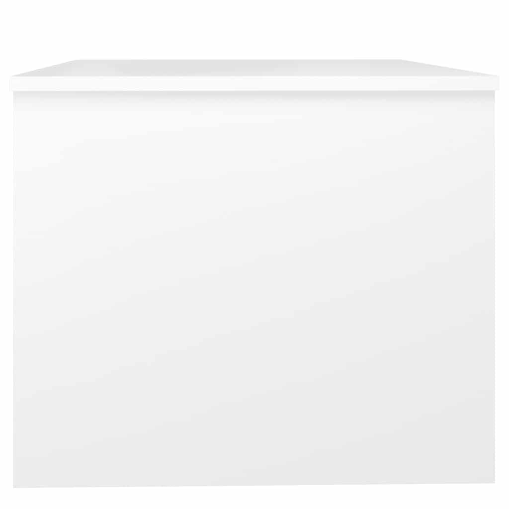 Tavolino da Salotto Bianco 80x50x42,5 cm in Legno Multistrato