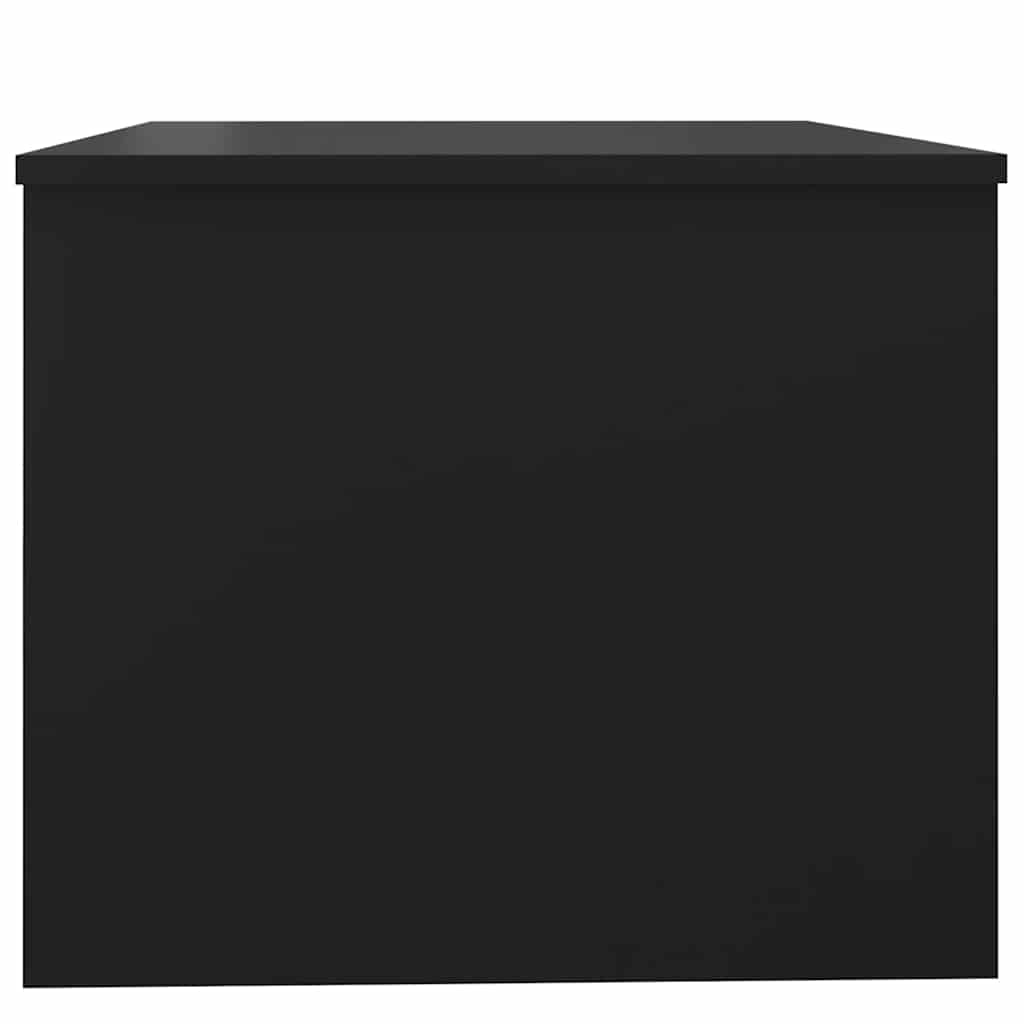 Tavolino da Salotto Nero 80x50x42,5 cm in Legno Multistrato