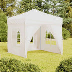 Tenda per Feste Pieghevole con Pareti Laterali Bianco 2x2 m