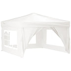 Tenda per Feste Pieghevole con Pareti Laterali Bianco 3x3 m