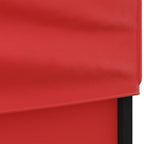 Tenda per Feste Pieghevole con Pareti Laterali Rosso 3x3 m