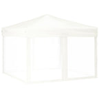 Tenda per Feste Pieghevole con Pareti Laterali Bianco 3x3 m