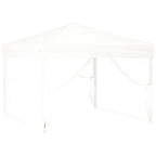 Tenda per Feste Pieghevole con Pareti Laterali Bianco 3x3 m