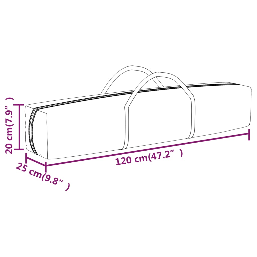 Tenda per Feste Pieghevole Blu 3x6 m
