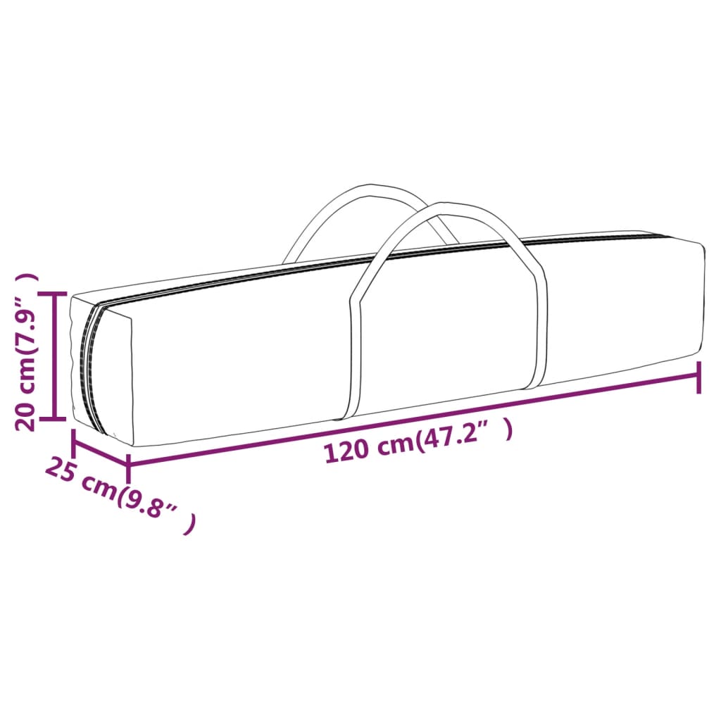 Tenda per Feste Pieghevole Antracite 3x6 m