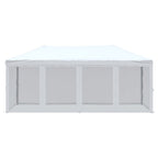Tenda per Feste Pieghevole con Pareti Laterali Bianco 3x6 m