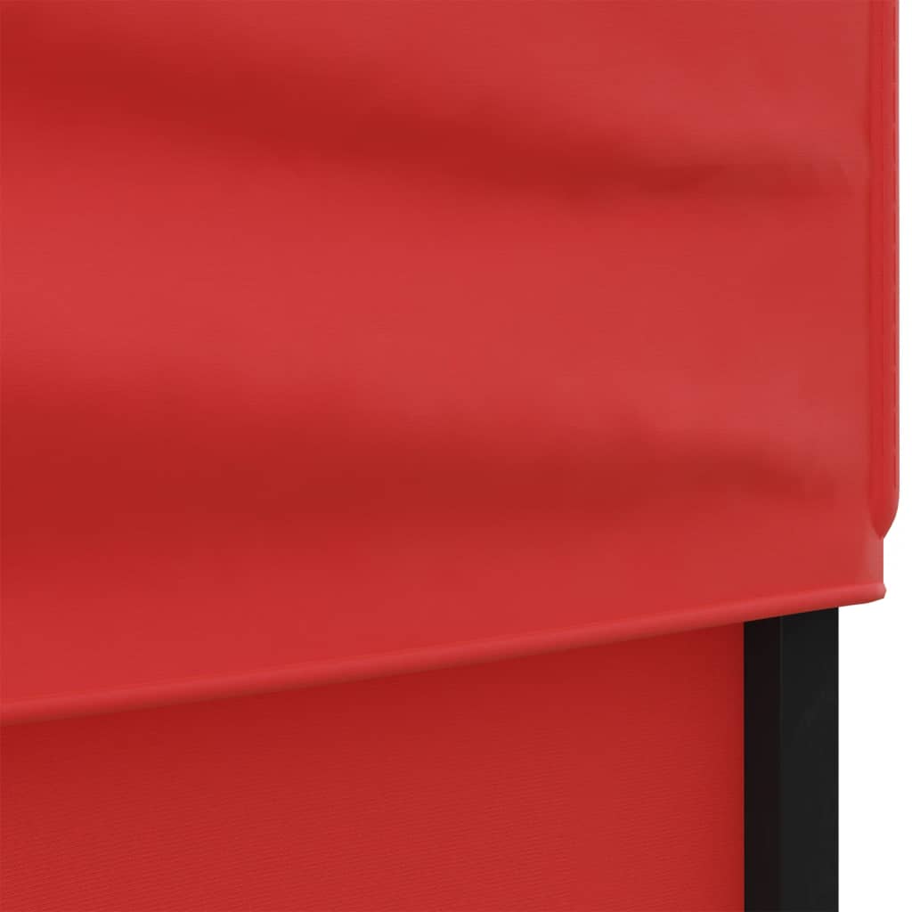 Tenda per Feste Pieghevole con Pareti Laterali Rosso 3x6 m