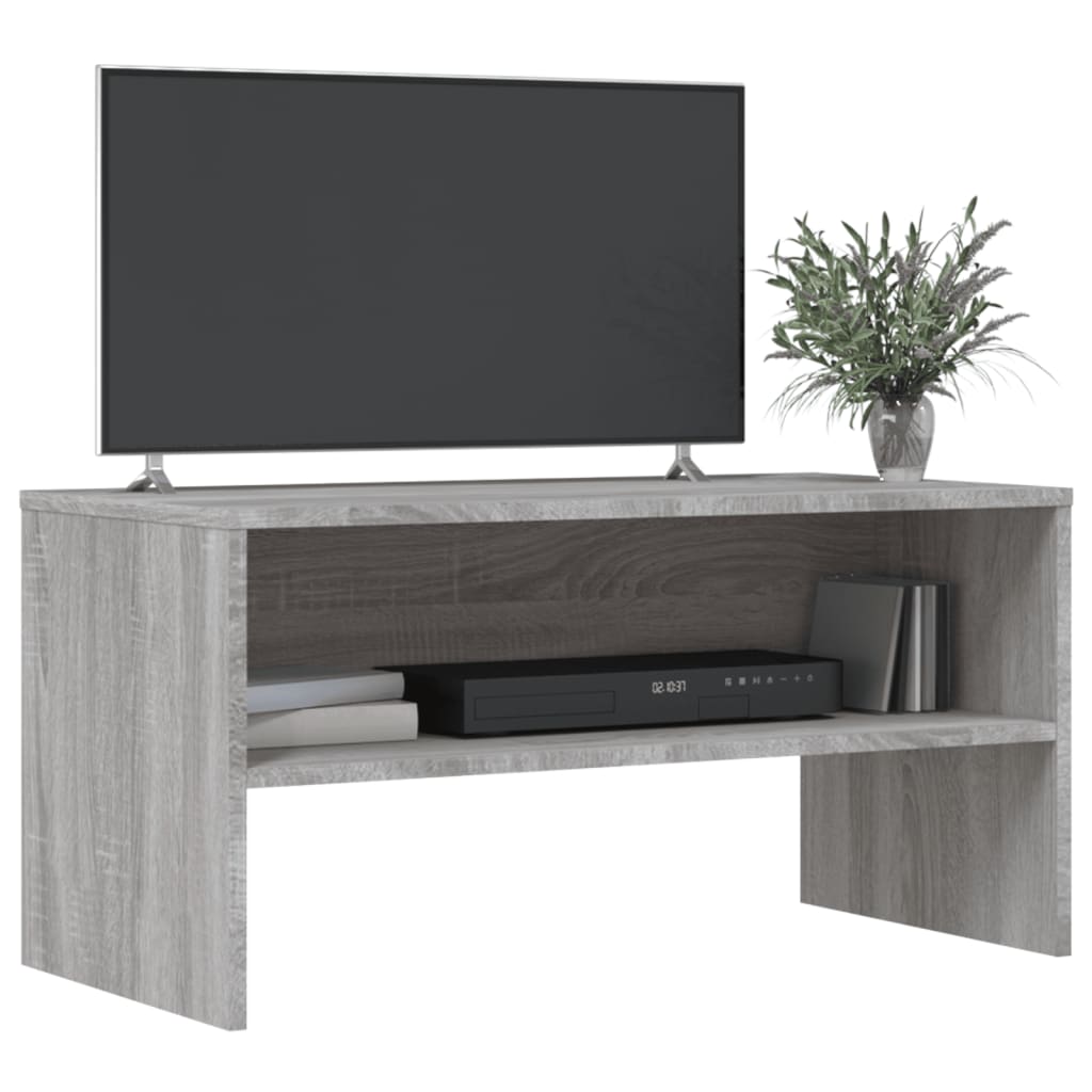 Mobile Porta TV Grigio Sonoma 80x40x40 cm in Legno Multistrato