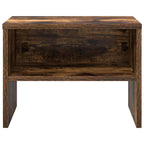 Comodino Rovere Fumo 40x30x30 cm Legno Multistrato