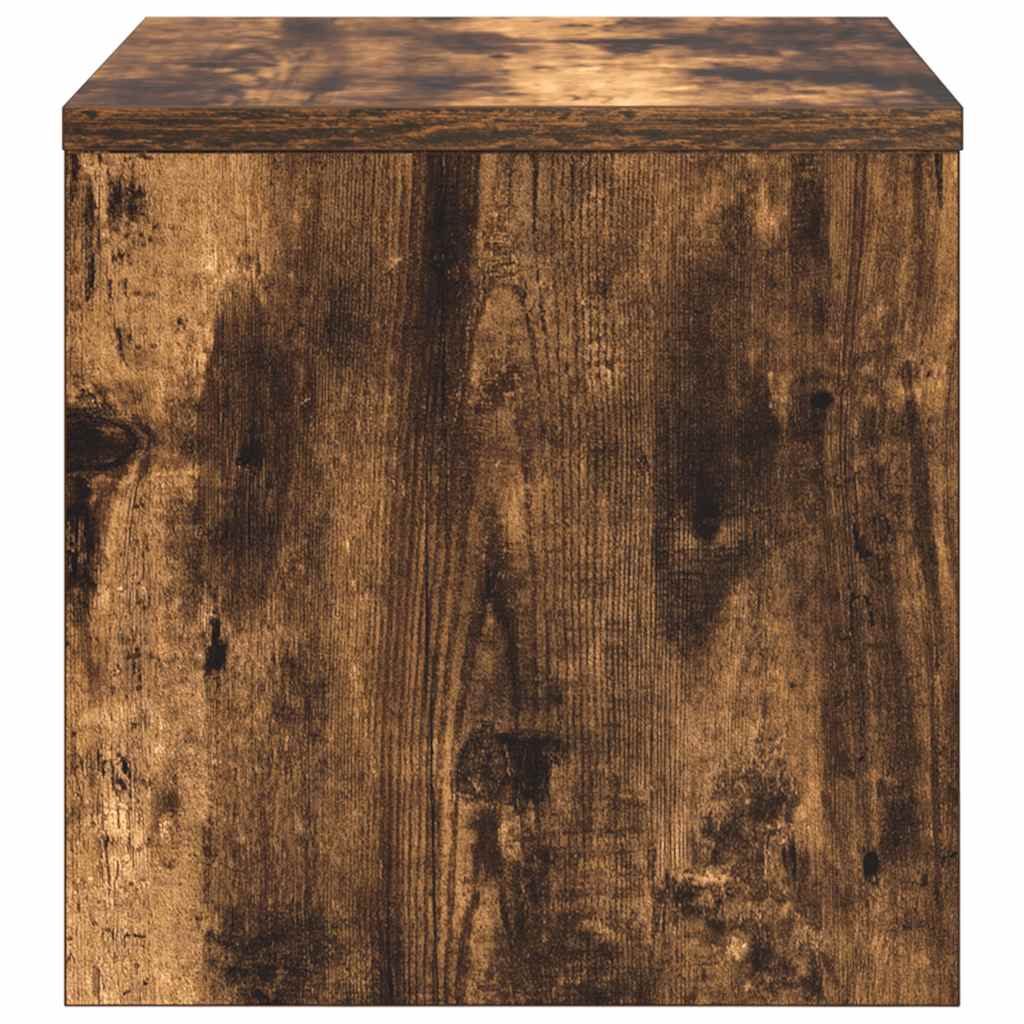 Comodino Rovere Fumo 40x30x30 cm Legno Multistrato