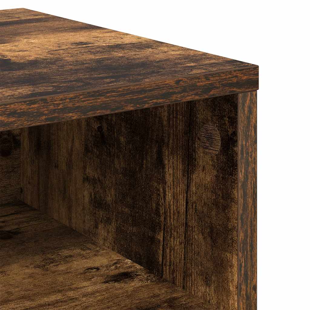 Comodino Rovere Fumo 40x30x30 cm Legno Multistrato