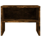Comodini Rovere Fumo 2 pz 40x30x30 cm Legno Multistrato