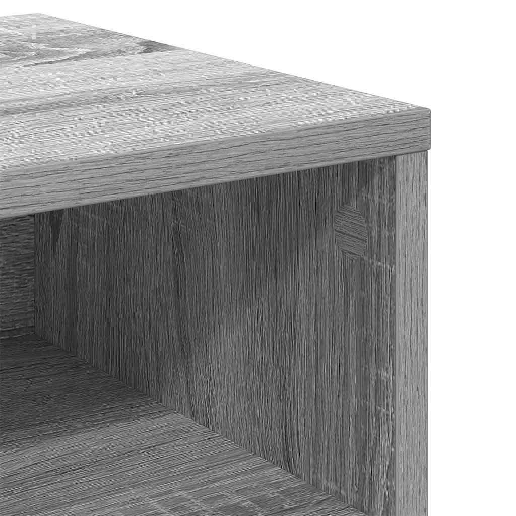 Comodino Grigio Sonoma 40x30x30 cm in Legno Multistrato