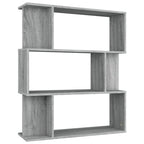 Libreria/Divisorio Grigio Sonoma 80x24x96 cm Legno Ingegnerizzato