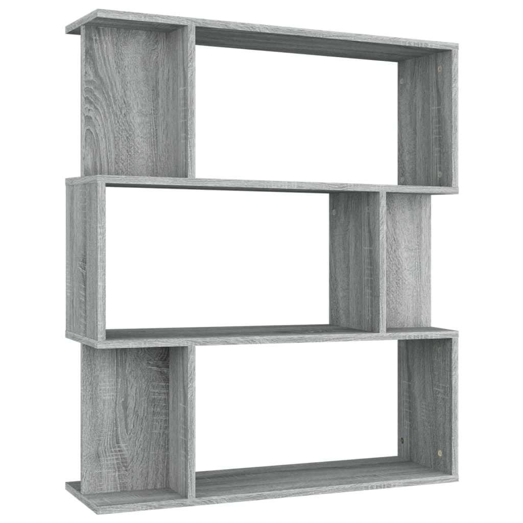 Libreria/Divisorio Grigio Sonoma 80x24x96 cm Legno Ingegnerizzato