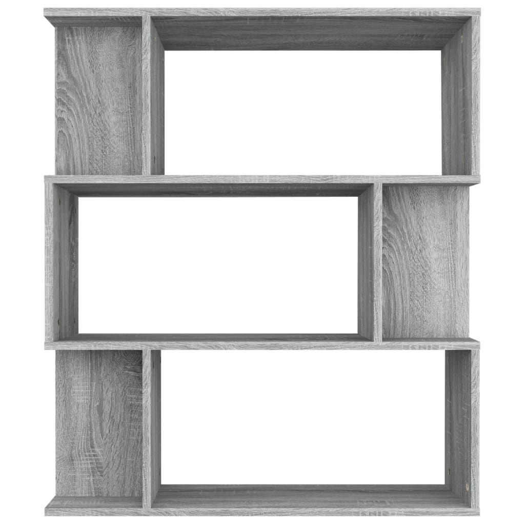 Libreria/Divisorio Grigio Sonoma 80x24x96 cm Legno Ingegnerizzato