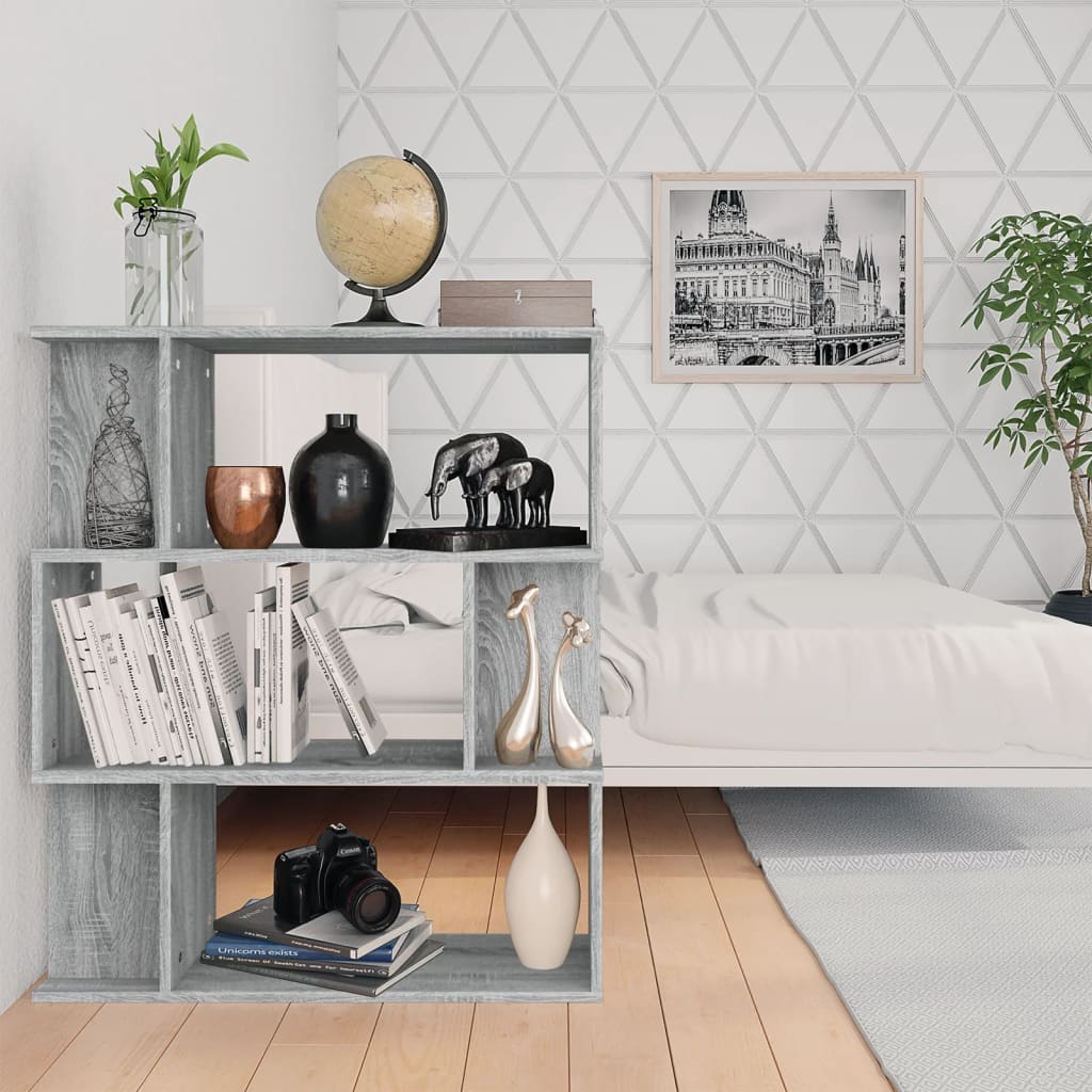 Libreria/Divisorio Grigio Sonoma 80x24x96 cm Legno Ingegnerizzato