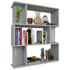 Libreria/Divisorio Grigio Sonoma 80x24x96 cm Legno Ingegnerizzato