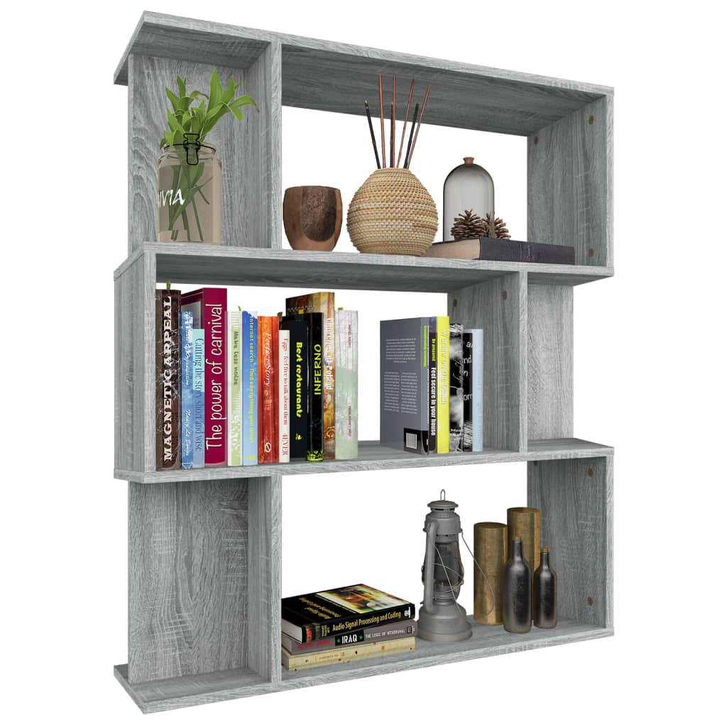 Libreria/Divisorio Grigio Sonoma 80x24x96 cm Legno Ingegnerizzato