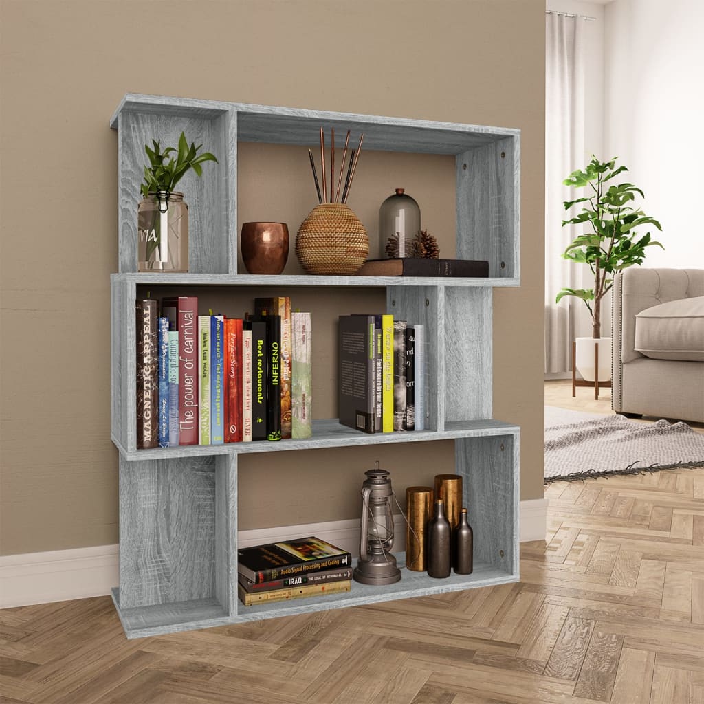 Libreria/Divisorio Grigio Sonoma 80x24x96 cm Legno Ingegnerizzato